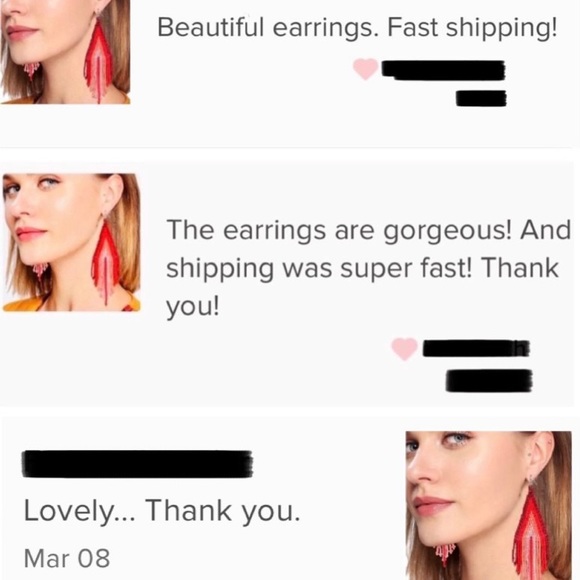 🍋2/$30 New Free People Beaded Ombré Earrings - Picture 4 of 4